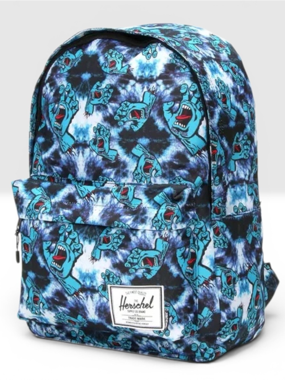 Herschel Supply Company Blue Tie-Dye Screaming Hand Print Backpack